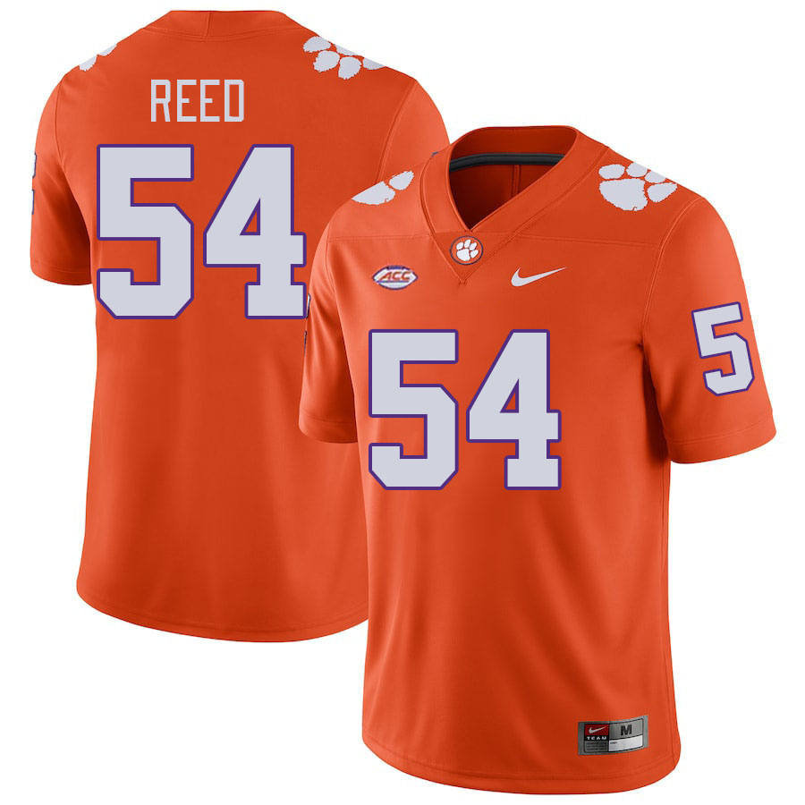 Men #54 Ian Reed Clemson Tigers College Football Jerseys Stitched-Orange - Click Image to Close